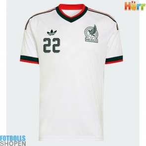 Billiga Mexiko Hirving Lozano #22 Bortatröja VM 2026 Kortärmad